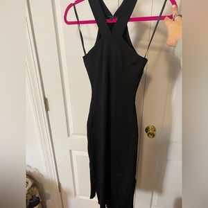 Rag & Bone black midi length cocktail dress